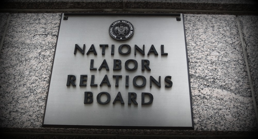Sign at the National Labor Relations Board